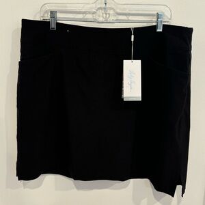 Lady Hogan Women NEW Golf Skirt Skort Black Pockets Womens Size 18 Activewear